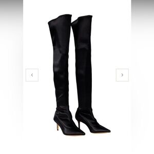 Alexa Wagner Sleek Black Over-the-Knee Boots